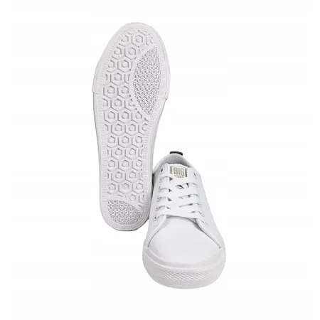 TRAMPKI damskie buty BIG STAR tenisówki niskie z ekoskóry TT274001 białe 40