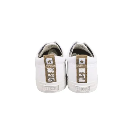 TRAMPKI damskie buty BIG STAR tenisówki niskie z ekoskóry TT274001 białe 40
