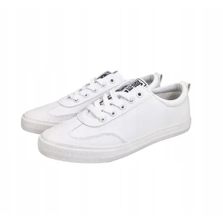 TRAMPKI damskie buty BIG STAR tenisówki niskie z ekoskóry TT274016 białe 39