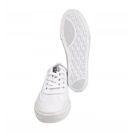 TRAMPKI damskie buty BIG STAR tenisówki niskie z ekoskóry TT274016 białe 39
