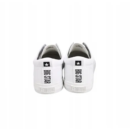 TRAMPKI damskie buty BIG STAR tenisówki niskie z ekoskóry TT274016 białe 39
