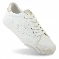 TRAMPKI damskie buty BIG STAR tenisówki niskie z ekoskóry TT274020 białe 40