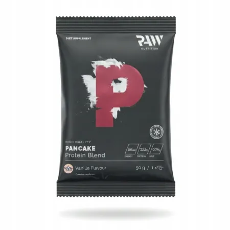 NALEŚNIKI w proszku Gofry RAW PANCAKE Proteinowe PRÓBKA smak waniliowy 50g