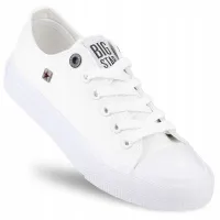 TRAMPKI damskie BUTY tenisówki tekstylne BIG STAR niskie białe AA274010 38