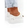 TRAMPKI damskie KORONKOWE buty BIG STAR z koronki W274925 białe 40