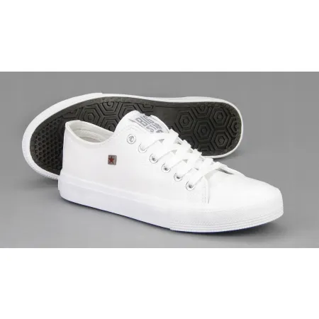 TRAMPKI damskie buty tenisówki BIG STAR ekoskóra białe sneakersy V274869 39