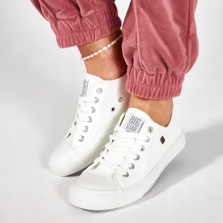 TRAMPKI damskie buty tenisówki BIG STAR ekoskóra białe sneakersy V274869 39