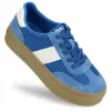 BUTY damskie BIG STAR sneakersy podwyższone EKOSKÓRA niebieskie TT274165 37