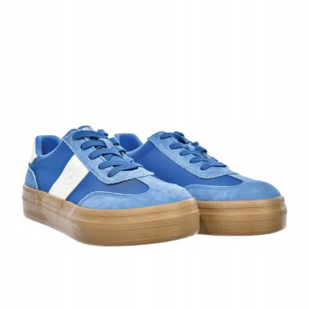 BUTY damskie BIG STAR sneakersy podwyższone EKOSKÓRA niebieskie TT274165 37