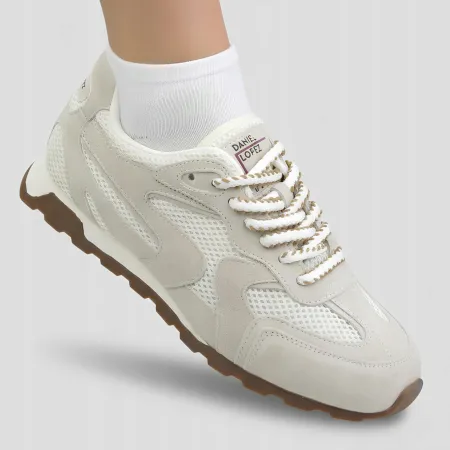 Buty sportowe damskie Daniel Lopez skórzane SNEAKERSY z siatką TT2D4090 38