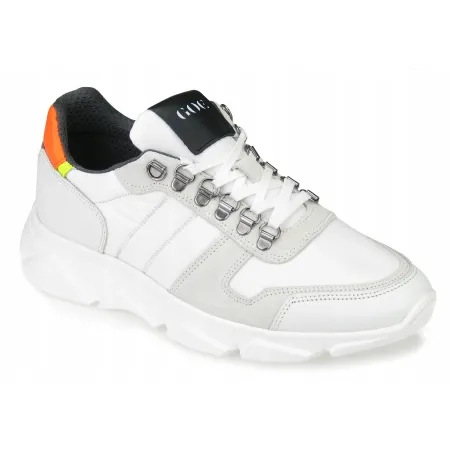 Buty męskie GOE sportowe SNEAKERSY lekkie na lato SKÓRA + tekstyl 40