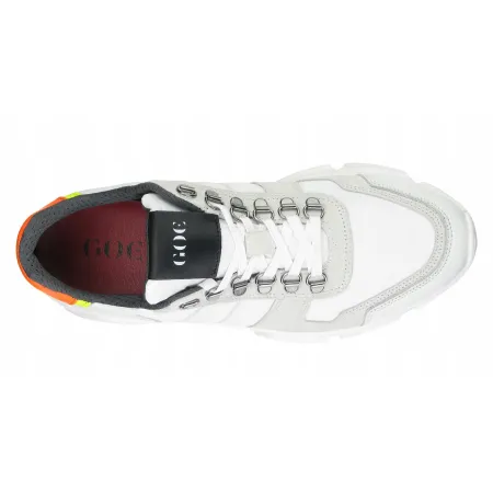 Buty męskie GOE sportowe SNEAKERSY lekkie na lato SKÓRA + tekstyl 40