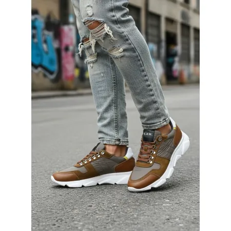 Buty męskie GOE SNEAKERSY miejskie skórzane designerskie na lato 44