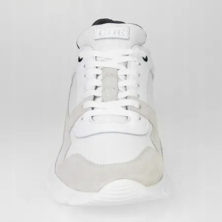 Buty SPORTOWE męskie GOE skórzane SNEAKERSY na lato białe FF1N3005 45