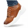 Buty skórzane męskie GOE eleganckie wizytowe sneakersy miejskie GG1N3016 43
