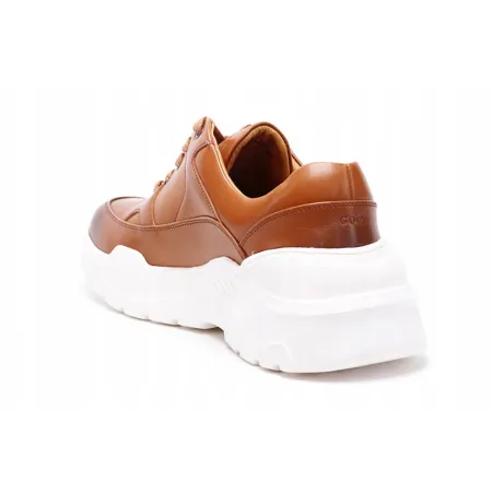 Buty skórzane męskie GOE eleganckie wizytowe sneakersy miejskie GG1N3016 43