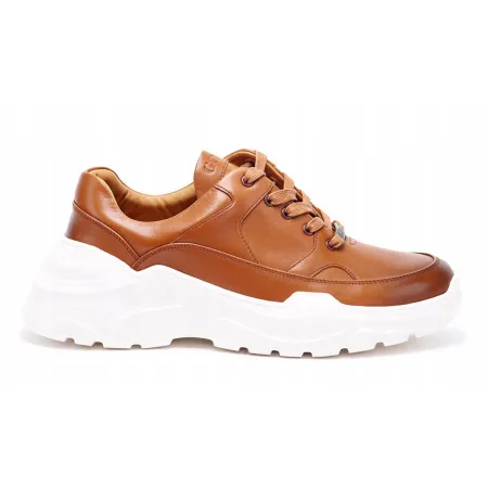 Buty skórzane męskie GOE eleganckie wizytowe sneakersy miejskie GG1N3016 43