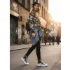 TRAMPKI damskie SKÓRZANE wysokie GOE moro eleganckie oryginalne II2N4030 40