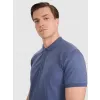 Koszulka męska POLO T-Shirt 4F sportowa bawełniana TPTSM367 denim S