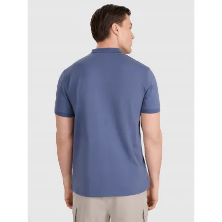 Koszulka męska POLO T-Shirt 4F sportowa bawełniana TPTSM367 denim S