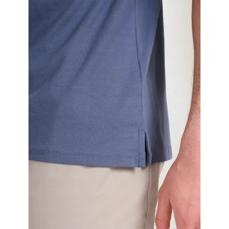Koszulka męska POLO T-Shirt 4F sportowa bawełniana TPTSM367 denim S