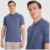 Koszulka męska POLO T-Shirt 4F sportowa bawełniana TPTSM367 denim XL