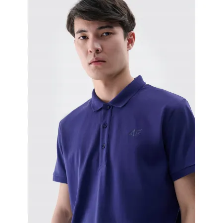 Koszulka męska POLO T-Shirt 4F sportowa bawełniana TPTSM367 granatowa XXL
