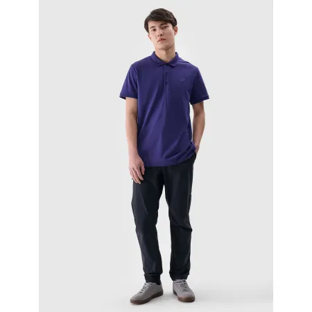 Koszulka męska POLO T-Shirt 4F sportowa bawełniana TPTSM367 granatowa XXL