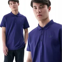Koszulka męska POLO T-Shirt 4F sportowa bawełniana TPTSM367 granatowa M