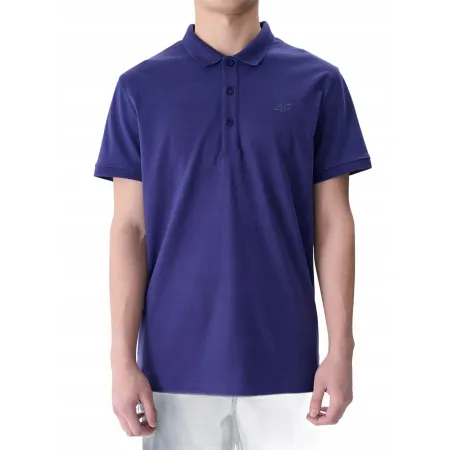 Koszulka męska POLO T-Shirt 4F sportowa bawełniana TPTSM367 granatowa M
