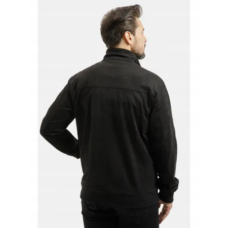 KURTKA męska wiosenna ZAMSZOWA bez kaptura 40316 przejściowa CROSS JEANS L