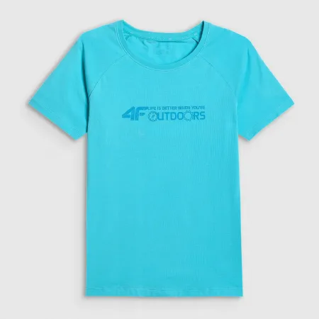 KOSZULKA damska tshirt damski 4F z krótkim rękawem bawełna TTSHF2774 M