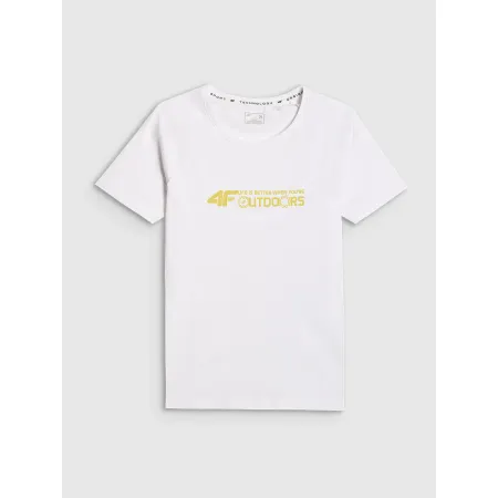 KOSZULKA damska tshirt damski 4F z krótkim rękawem bawełna TTSHF2774 L