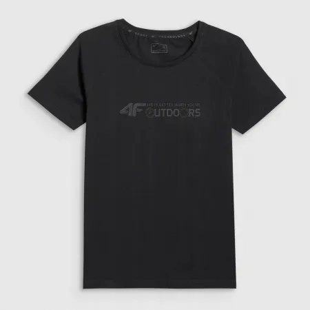 KOSZULKA damska tshirt damski 4F z krótkim rękawem bawełna TTSHF2774 L