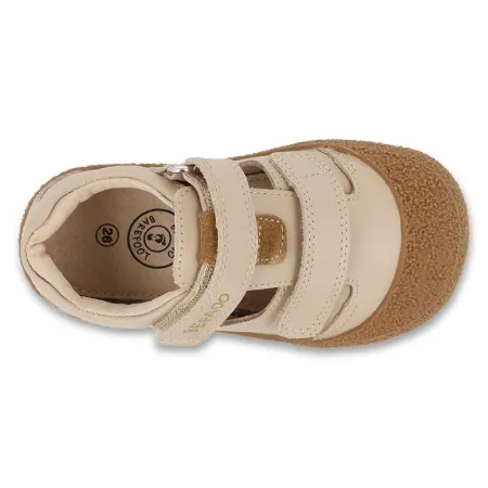 BEFADO buty DZIECIĘCE BAREFOOT skórzane do przedszkola na rzepy 005X003 25