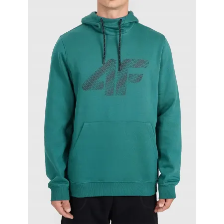 BLUZA męska z KAPTUREM 4F dresowa KANGURKA sportowa TSWSM2133 morska 3XL