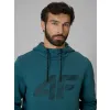 BLUZA męska z KAPTUREM 4F dresowa KANGURKA sportowa TSWSM2133 morska M