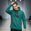 BLUZA męska z KAPTUREM 4F dresowa KANGURKA sportowa TSWSM2133 morska L