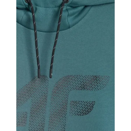 BLUZA męska z KAPTUREM 4F dresowa KANGURKA sportowa TSWSM2133 morska 4XL