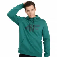 BLUZA męska z KAPTUREM 4F dresowa KANGURKA sportowa TSWSM2133 morska S
