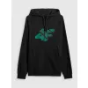 BLUZA męska z KAPTUREM 4F dresowa KANGURKA sportowa TSWSM2241 czarna 3XL