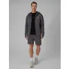 BLUZA męska z KAPTUREM 4F dresowa ROZPINANA sportowa TSWSM2130 szara L