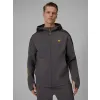 BLUZA męska z KAPTUREM 4F dresowa ROZPINANA sportowa TSWSM2130 szara XL