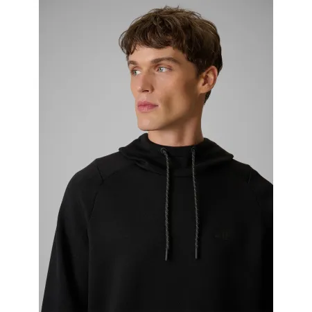 BLUZA męska z KAPTUREM 4F dresowa KANGURKA sportowa TSWSM2238 czarna 3XL