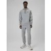 BLUZA męska z KAPTUREM 4F dresowa KANGURKA sportowa TSWSM2238 szara XXL