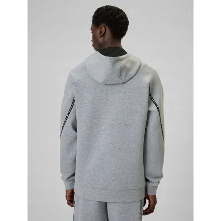 BLUZA męska z KAPTUREM 4F dresowa KANGURKA sportowa TSWSM2238 szara XXL