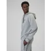 BLUZA męska z KAPTUREM 4F dresowa KANGURKA sportowa TSWSM2238 szara M