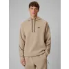 BLUZA męska z KAPTUREM 4F dresowa KANGURKA sportowa TSWSM2238 beżowa XL