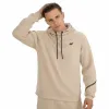 BLUZA męska z KAPTUREM 4F dresowa KANGURKA sportowa TSWSM2238 beżowa M