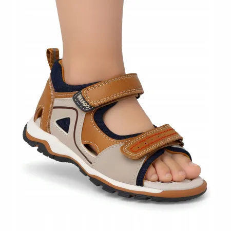 SANDAŁY DZIECIĘCE buty BEFADO skórzana wkładka 170P099 na rzepy 24